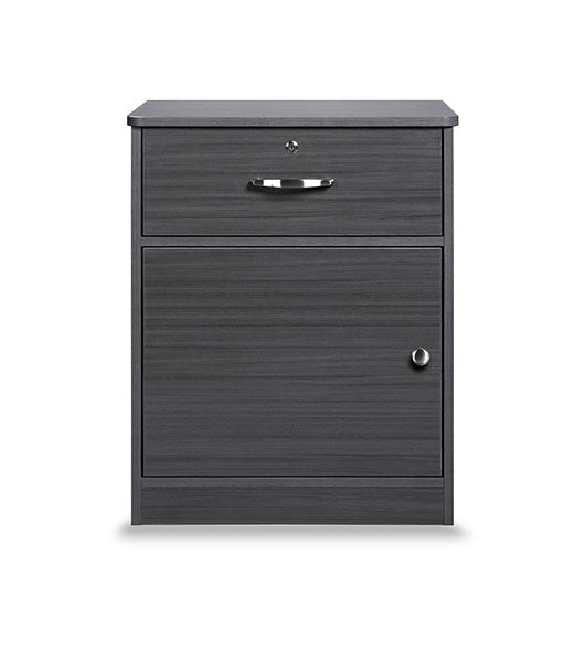 Nightstand for Assisted Living Furniture CC-NS1D in coastal grey finish