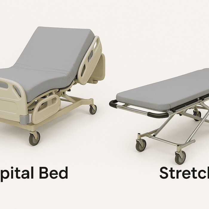Hospital Bed vs Stretcher: Compare Options with Weight Capacity of 500 lbs