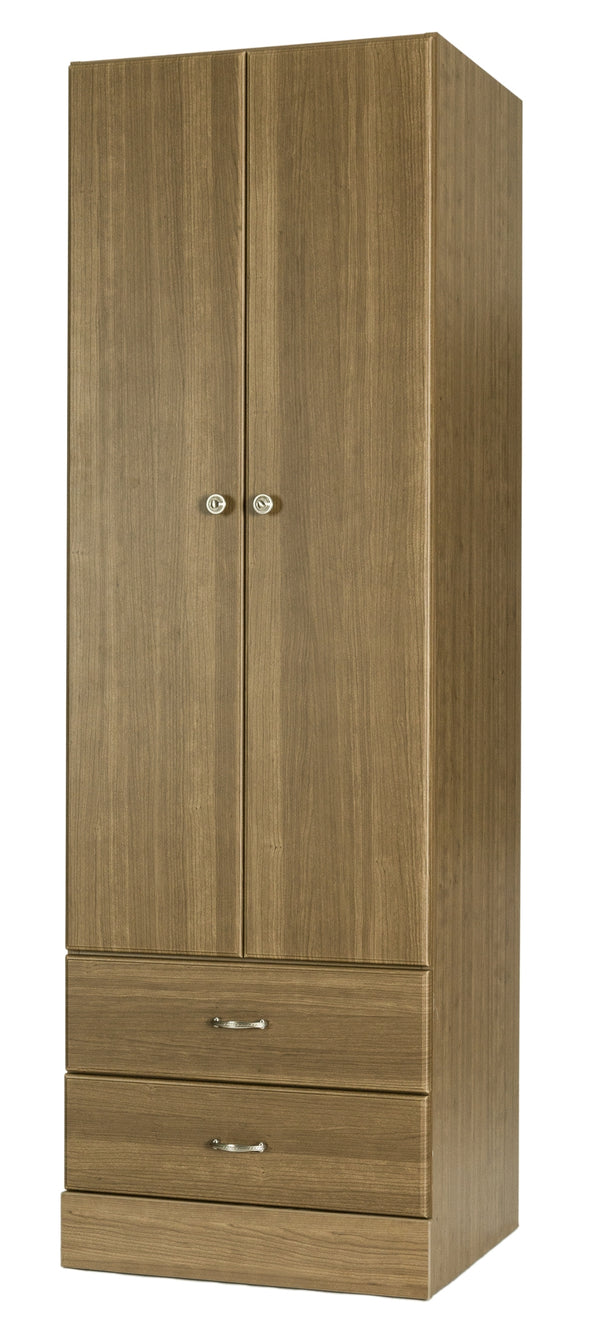 Trinity Park 24" Two Door / Two Drawer Wardrobe for Resident Rooms & Senior Living | Basic American by Graham-Field