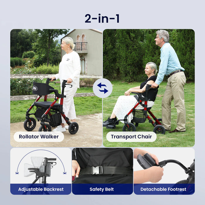 Vocic Z51 Shift Combo 2 In 1 Rollator Walker