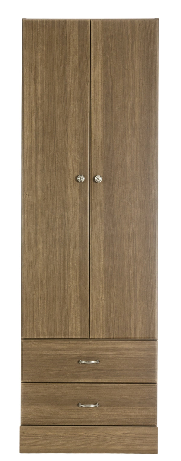 Trinity Park 24" Two Door / Two Drawer Wardrobe for Resident Rooms & Senior Living | Basic American by Graham-Field