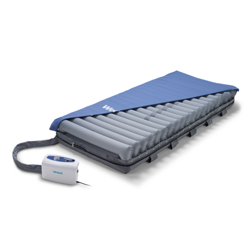 Domus 3 (8") hospital bed air mattress with quilted cover for pressure relief care.