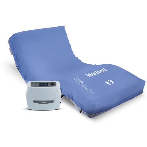 Wellell Hospital Bed Mattress Optima Prone System 36 with pressure-relief features and pump.