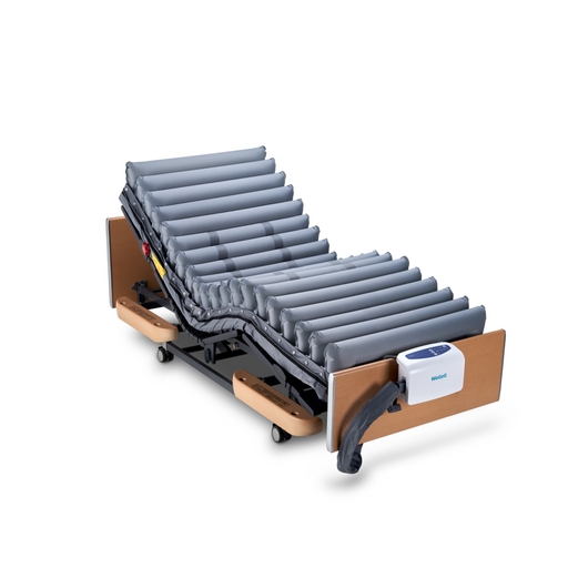 Domus 4 Hospital Bed Air Mattress with Quilted Cover providing pressure relief care.