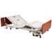 Fully electric heavy-duty bariatric bed with width expandability, auto contour, and safety features for hospital use.