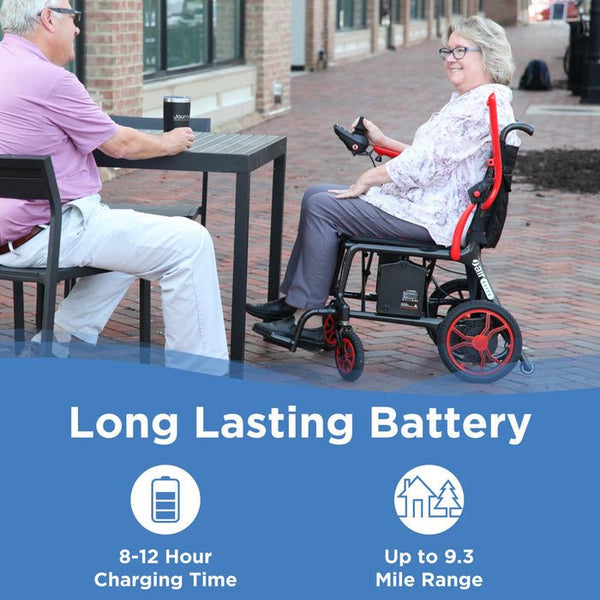Lightweight Folding Power Chair for Adults & Seniors | Journey Air Elite