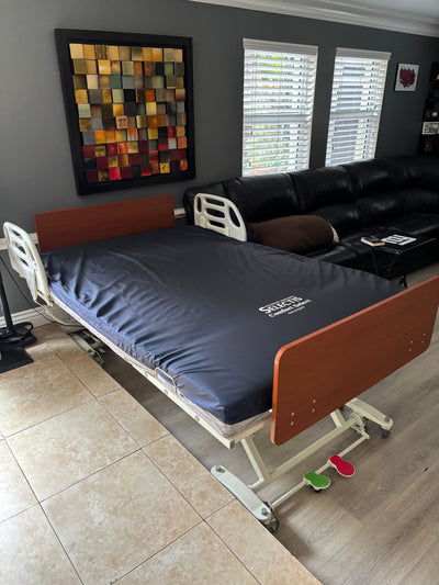 Heavy Duty Adjustable Bariatric Hospital Bed 1000 lb with Rails and Comfort Chair Position | Emerald Infinity Max 55000