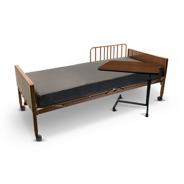 Protekt® Non-Tilt Overbed Table - Mahogany | Proactive Medical