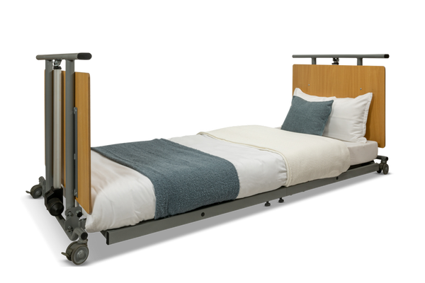 High Low Electric Hospital Bed - Prius Descend Ultra-Low Floor Bed | 36" x 80" | 2.7" Low