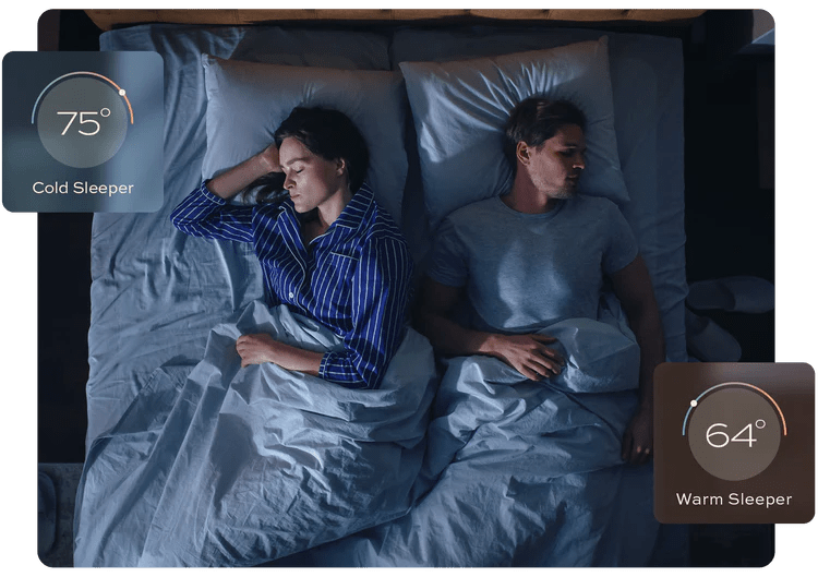 Temperature Control Mattress for Heating and Cooling Comfort | Customatic DreamTemp Mattress 13"