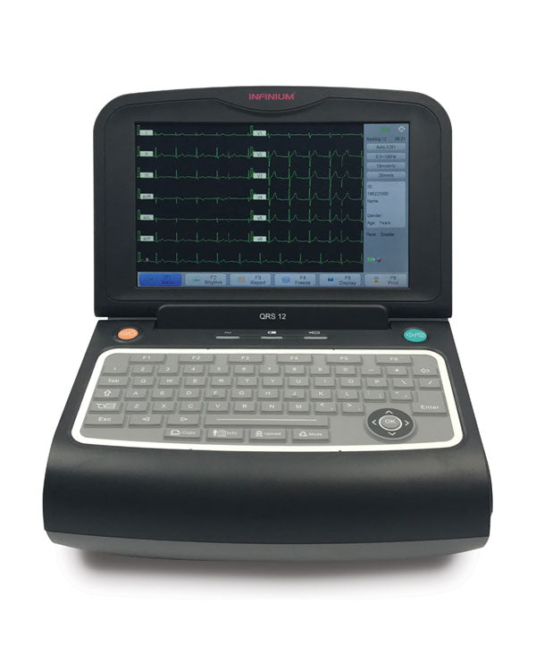 QRS-12 Portable EKG Machine with Interpretation Software | Infinium Medical