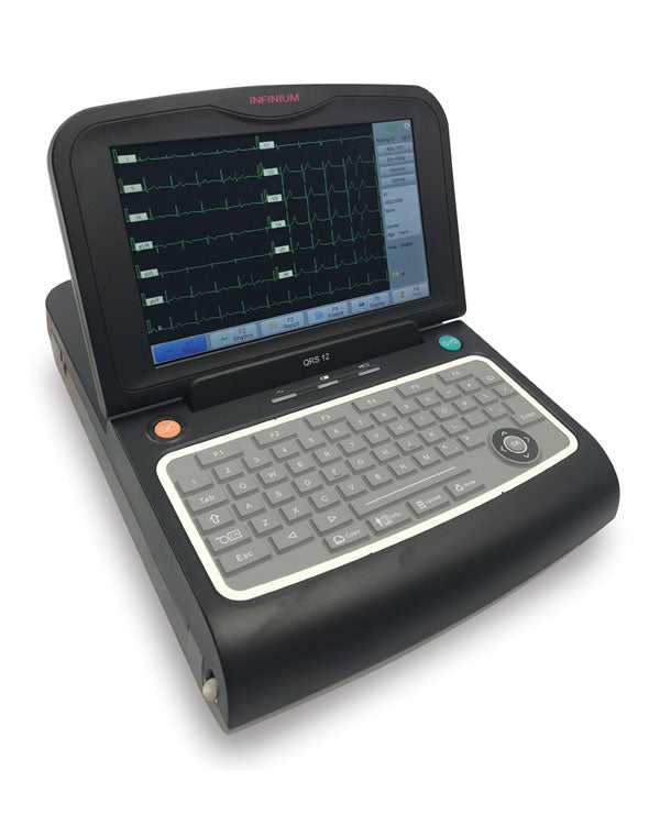 QRS-12 Portable EKG Machine with Interpretation Software | Infinium Medical