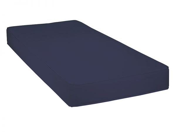 Proactive Protekt Fiber Mattress with dark blue waterproof cover shown on a white background