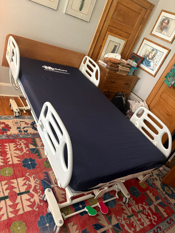 Fully Electric Expandable Hospital Bed with Rails - Hi Low Adjustable Bed | Emerald Oasis 52300