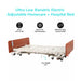 Full Electric Bariatric Hospital Bed with adjustable height, low positioning, and wood headboards for home and hospital care.