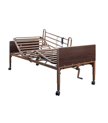 Medacure Semi Electric Hospital Homecare Bed with Rails and Mattress
