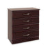 Hamilton 4 Drawer Chest angled view in mahogany finish