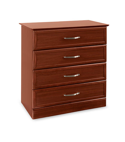 Hamilton 4 Drawer Chest angled view in cherry finish