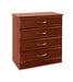 Hamilton 4 Drawer Chest angled view in cherry finish