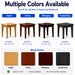 A color options chart for a square wooden table, showing four finish/color variants: Maple, Cherry, Mahogany, and Coastal Grey. The top section reads 'Multiple Colors Available' and includes the text 'Part of the Hamilton Collection by Medacure.