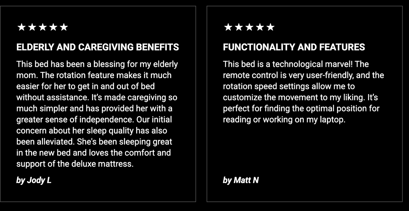 Adjustable Rotating Hospital Bed with Mattress & Massage for Seniors | Starsleep Orin Rotating Bed