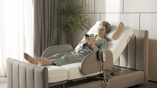 Starsleep Orin Rotating Bed with Mattress & Massage | Adjustable Bed for Seniors
