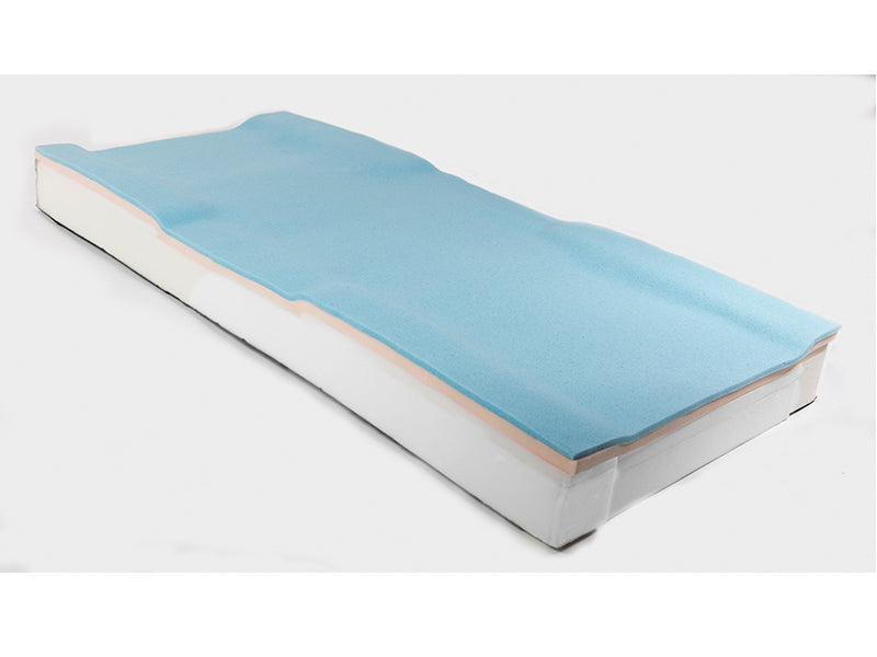 Protekt Supreme Support mattress core showing layered foam construction designed for pressure relief and comfort