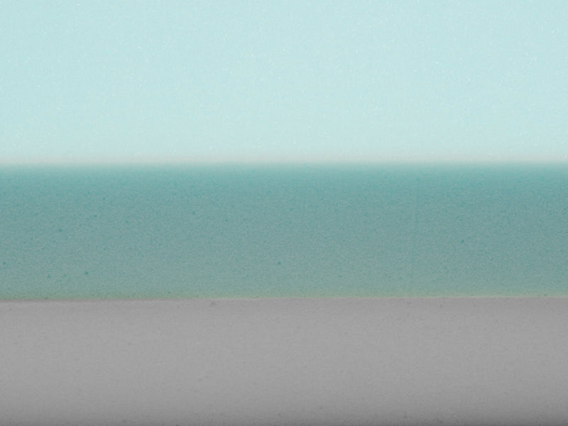 Cross-section of the dual-layer foam construction in the Protekt 600 Bariatric Foam Mattress, highlighting supportive base and comfort top layer