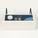 Protekt Aire 2000/3000 control unit with attached bed hooks for mounting on a hospital bed frame