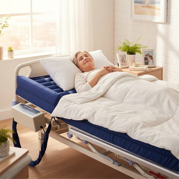 Low Air Loss Alternating Pressure Mattress System with Air Bolsters for Hospital Bed | 80" Length | Proactive Protekt® Aire 4600DXAB