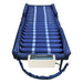 Full view of the Protekt Aire 4600DXAB alternating pressure mattress with raised side air bolsters, shown with its digital pump at the foot of the bed