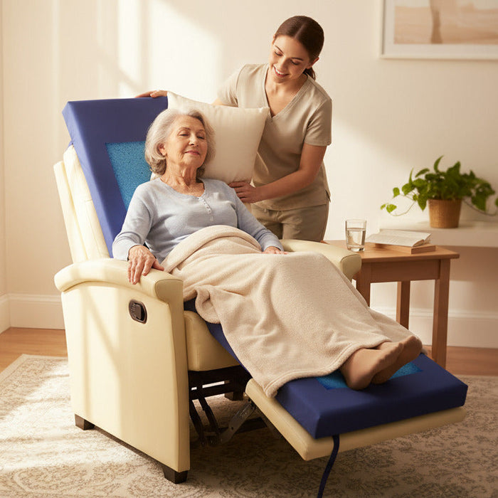 Geri-Chair Overlay with Gel Infused Visco Memory Foam for Pressure Relief | Proactive Protekt® Geri-Chair Overlay