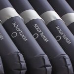 Close-up of dark cylindrical ventilation ducts labeled VENTILATION, resembling airflow channels used in the Protekt Aire 3500 Low Air Loss Air Mattress for Hospice Beds to help prevent pressure ulcers.