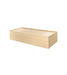 Recessed platform bed for behavioral health furniture BF-PB1 in Maple finish, angled view against a plain white background