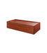 Recessed platform bed for behavioral health furniture BF-PB1 in Cherry finish, angled view against a plain white background