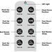 The UPbed Independence Adjustable Bed for Seniors by Journey Health features a control panel with black icons/labels for head, foot, seat adjustments, rotate stand/sleep modes, an LED indicator—ideal for fall prevention and easy use.
