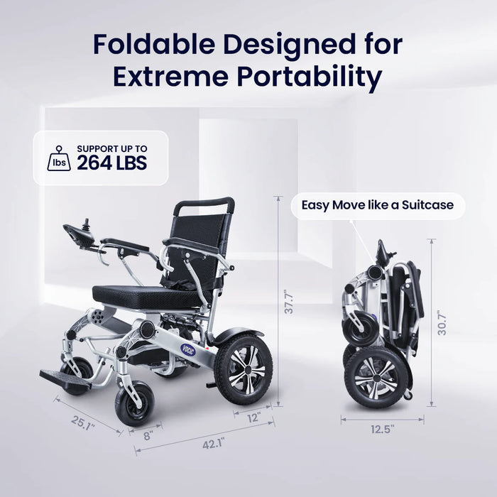 Vocic V53 Folding Power Wheelchair 4.9 MPH Maximum Speed