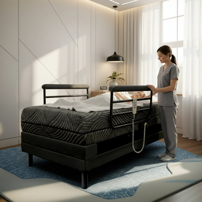Adjustable Rotating Bed for Seniors | Sit to Stand Lift Bed | Independence Bed