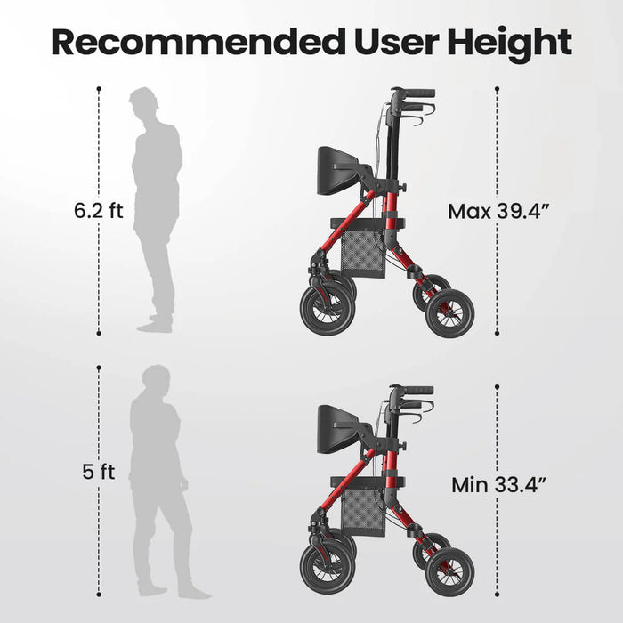 Vocic Z51 Shift Combo 2 In 1 Rollator Walker