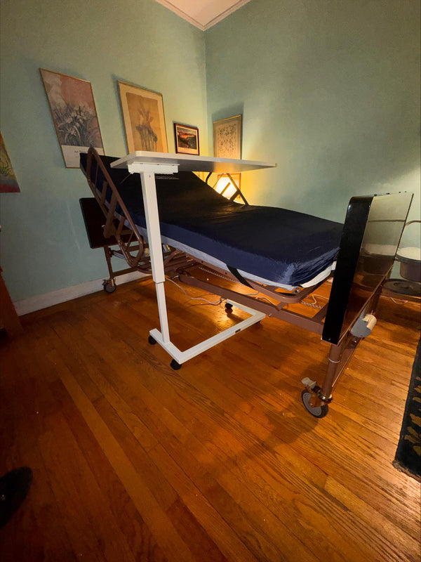 Full Electric Bariatric Hospital Bed with Half Rails for Home Use | 42" Width 600 LB Capacity| Proactive Protekt Akra Bariatric PMBAB42