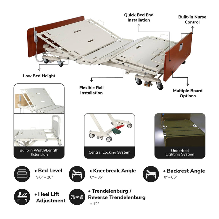 Costcare Bariatic Adjustable Hospital Bed B359