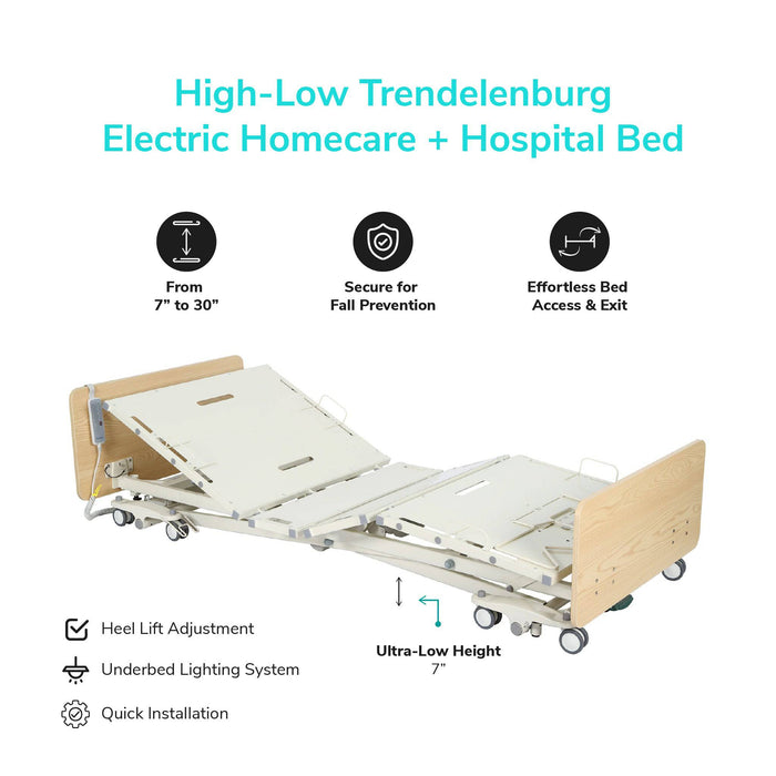 Trendelenburg Costcare Adjustable Medical Bed B337