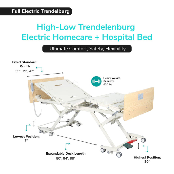 Trendelenburg Costcare Adjustable Medical Bed B337