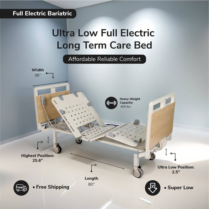 Costcare Ultra Low Hospital Bed B437