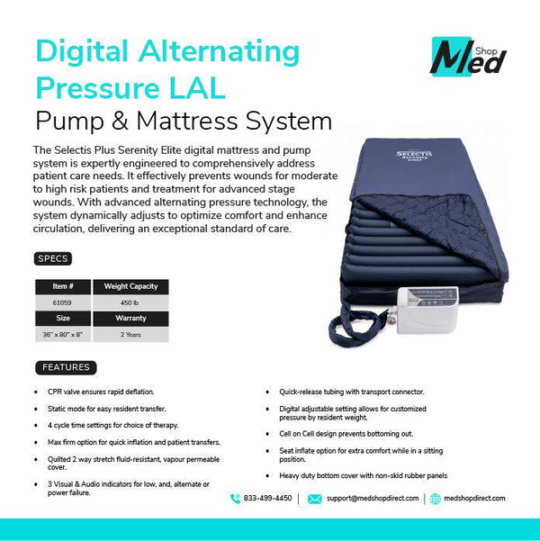 Emerald LAL Mattress with Digital Alternating Pressure - MedShop Direct