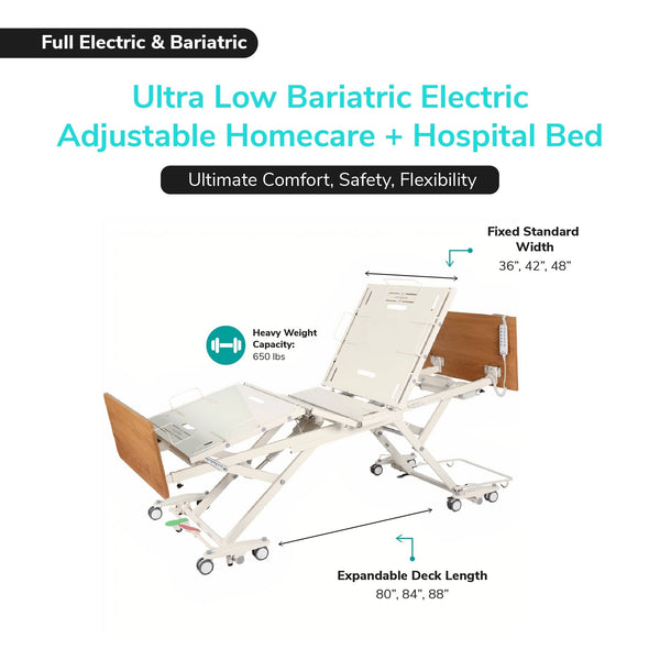 Full Electric Bariatric Bed Emerald Oasis Infinity - MedShop Direct