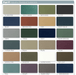 A color swatch chart titled "Esprit Industry Standard Collection." The image features a grid of 24 rectangular color samples arranged in six rows and four columns. Each sample includes a two-letter code and the color name printed in light gray text beneath it.