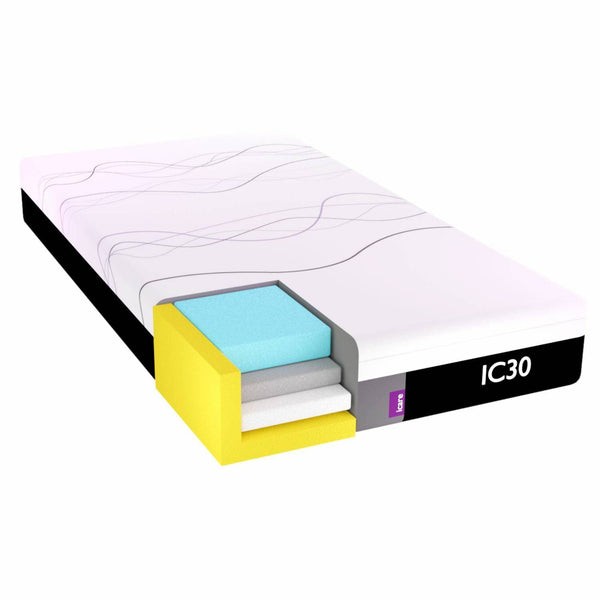 Hospital Bed Mattress – IC30 ActiveX Gel-Infused Pressure Relief with Firm Edges