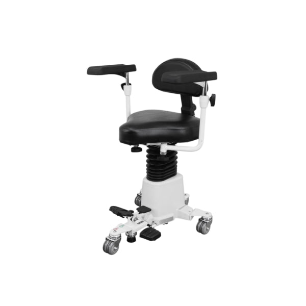 Surgical Stool w/ Hydraulic Height Adjustment & Adjustable Backrest | Infinium HS360 SurgiStool