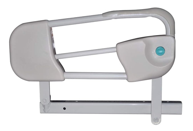 Close-up view of the F17 Half-Length Assist Device for Joerns UXCT Homecare Bed on a plain white background.